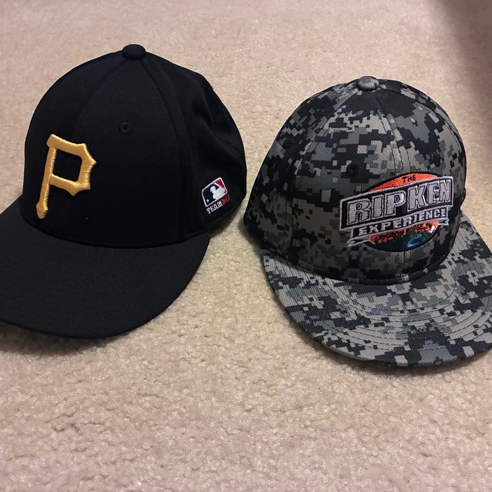 Youth baseball hat lot of 2